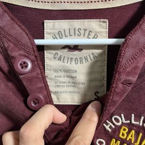 Hollister Burgundy Casual Shirt